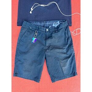 Y2K Fox Racing Essex Men's Black Chino Skater Shorts Men’s 36
